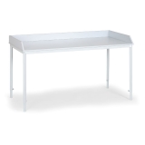 Stůl se stavitelnými nohami 160x80 cm, nohy šedé / deska šedá