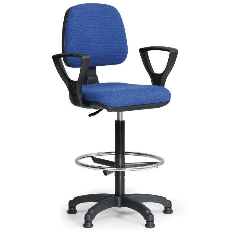 Kancelářská židle MILAMO s opěrným kruhem a područkami